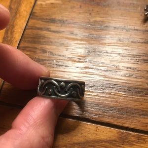 Size 7 sterling silver wide ring